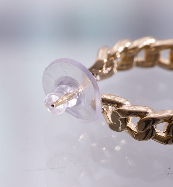 Rouge vif「【sauvage peau】メタルビジューピアス」|ピアス|