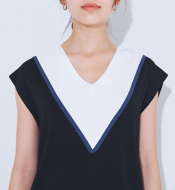 Rouge vif「Ｖネックニットベスト」|ベスト・ジレ|