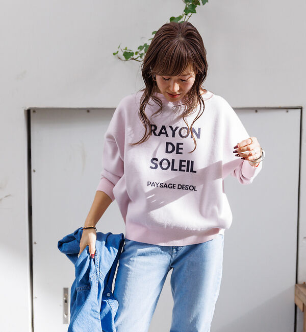 Rouge vif「【一部店舗限定】 ジャガードロゴニット」|ニット・セーター|