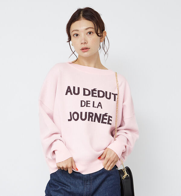 Rouge vif「【一部店舗限定】 ジャガードロゴニット」|ニット・セーター|