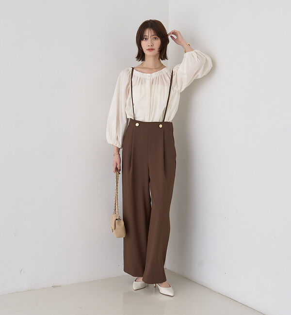 Rouge vif「ジョーゼットサスペンダーパンツ」|その他|