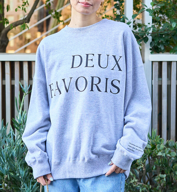 Rouge vif「オーバーサイズロゴスウェット」|スウェット・ジャージ|グレー