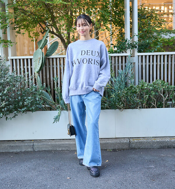 Rouge vif「オーバーサイズロゴスウェット」|スウェット・ジャージ|