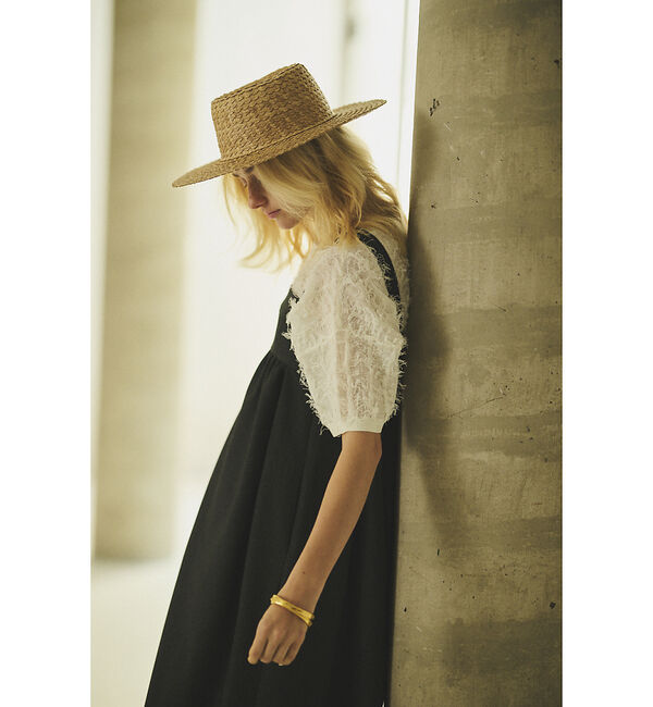 Rouge vif「シアーフリンジニット フレンチプルオーバー」|ニット・セーター|