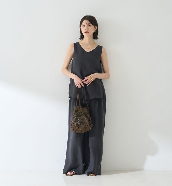 Rouge vif「【セットアップ対応】２WAYキュプラフィブリルノースリブラウス」|キャミソール|