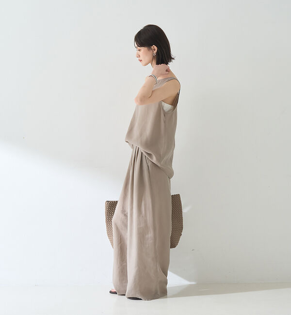 Rouge vif「【セットアップ対応】２WAYキュプラフィブリルノースリブラウス」|キャミソール|