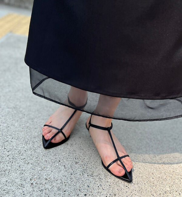 Rouge vif「【BRENTELLA/ブレンテッラ】Tストラップサンダル JANE」|サンダル|