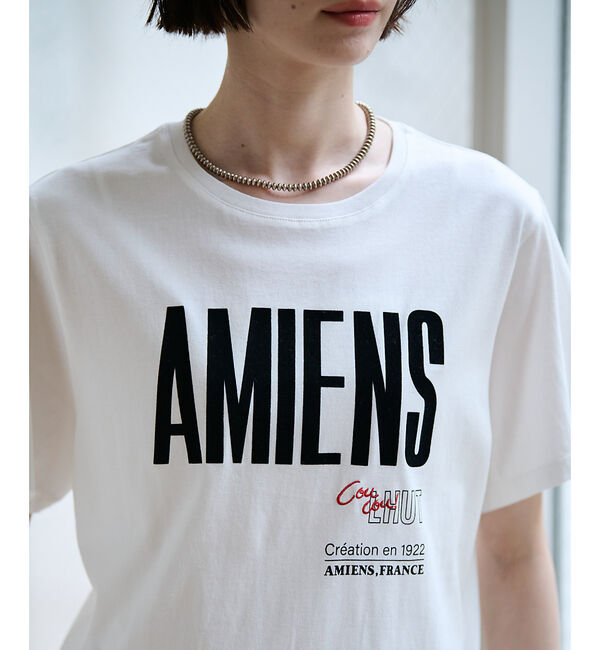 Rouge vif「別注【La Hutte / ラ ユット】フロッキー &times; 刺繍 ロゴTシャツ /」|Tシャツ・カットソー|