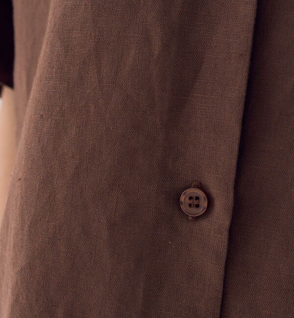 Rouge vif「麻混変形フォルムシャツ」|シャツ・ブラウス|