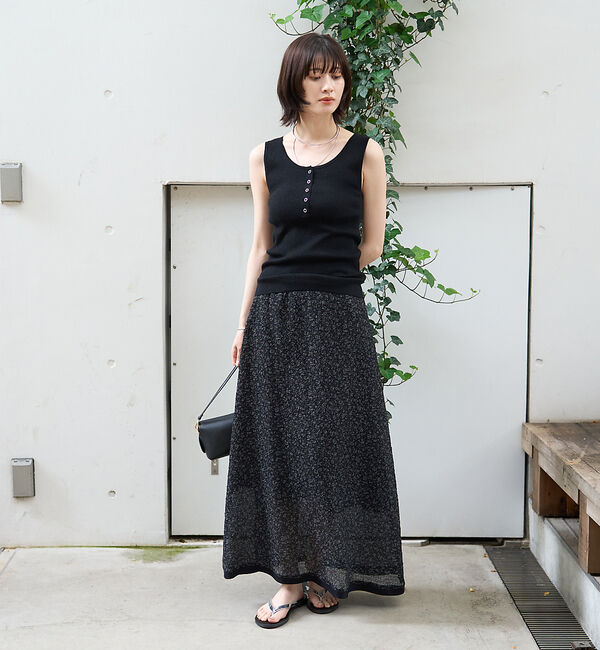 Rouge vif「ストレッチサッカープリントスカート」|スカート|