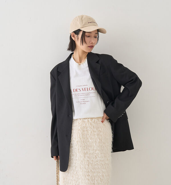 Rouge vif「【セットアップ対応】メンズライクウール混サキソニージャケット」|テーラードジャケット|