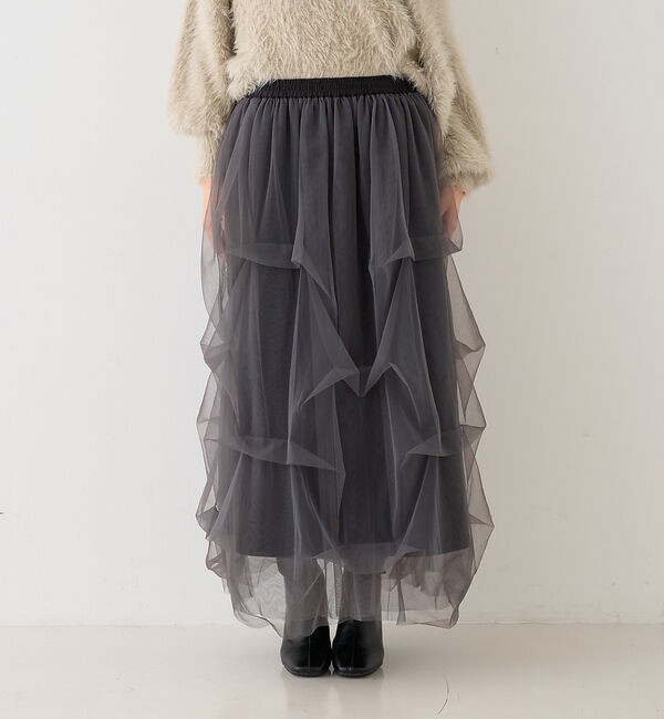 Rouge vif「【一部店舗限定】チュールフォルムスカート」|スカート|