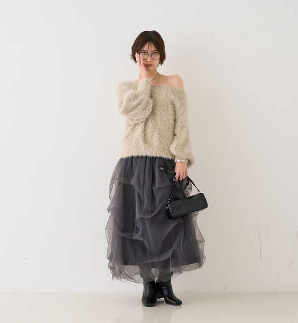 Rouge vif「【一部店舗限定】チュールフォルムスカート」|スカート|