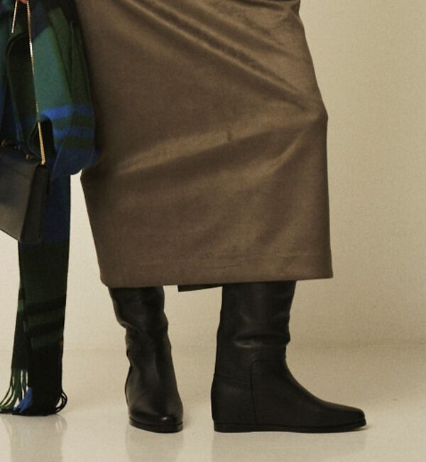 Rouge vif「【REMME／レメ】フラットインソールロングブーツ」|ショートブーツ|