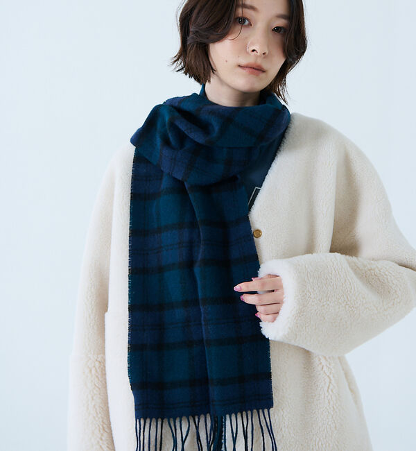 Rouge vif「【BARBOUR/バブアー】タータンスカーフ / マフラー / ウール / チェ」|マフラー|グリーン系その他1