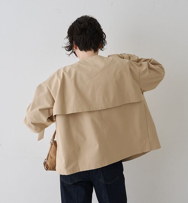 Rouge vif「【撥水・防花粉加工】【一部店舗限定】キャンディスリーブショートトレンチコート」|トレンチコート|