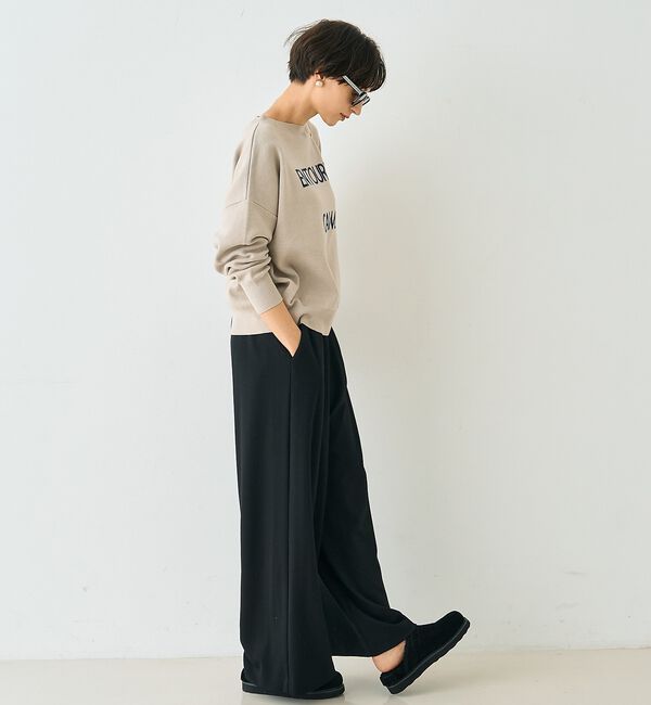 Rouge vif「【2026SS新作】ジャガードロゴニット ENTOURE DE CALME」|ニット・セーター|