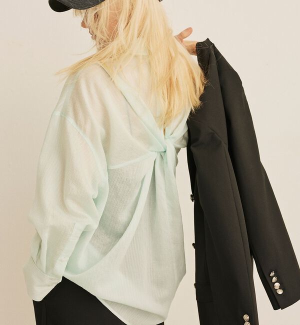 Rouge vif「【2026SS新作】【人気追加】バックツイストシャツ」|シャツ・ブラウス|