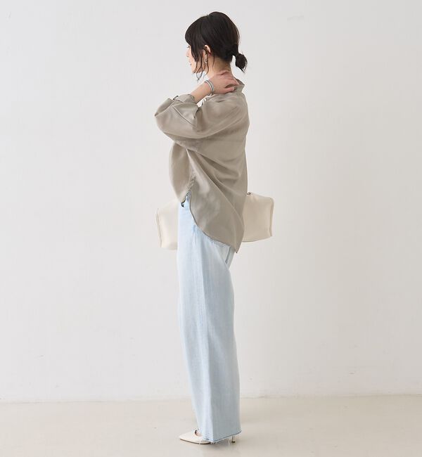 Rouge vif「シアースタンドネックシャツ/バンドカラーシャツ【予約】」|シャツ・ブラウス|