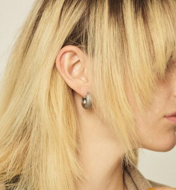 Rouge vif「【OCUCCI jewelry/オクチ ジュエリー】Hoop-strip M シ」|ピアス|