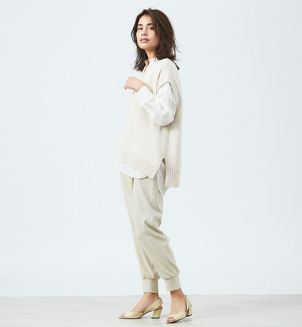 qualite「バックリボンニットベスト」|ベスト・ジレ|