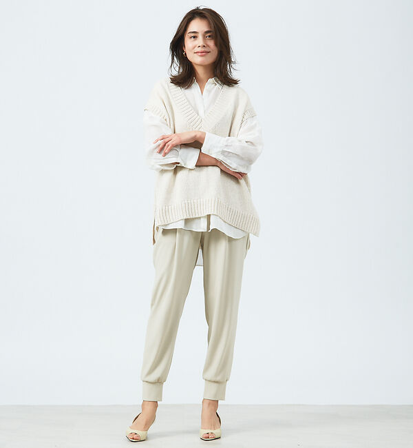 qualite「バックリボンニットベスト」|ベスト・ジレ|