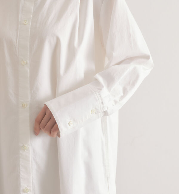 qualite「ドレープネックシャツワンピース」|ワンピース|