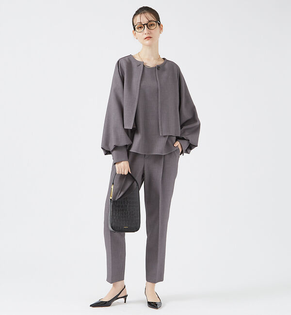 qualite「【ベストセラー】ダブルクロスセンタープレスパンツ」|その他|