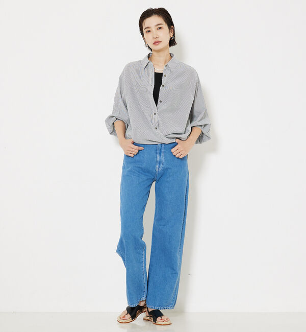 qualite「【セットアップ対応】コットンリネンデニム」|デニム|