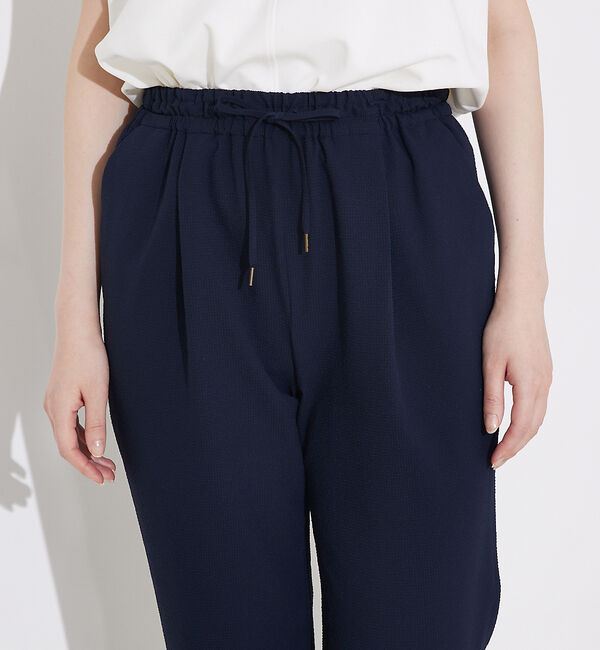 qualite「シアサッカーテーパードパンツ」|その他|