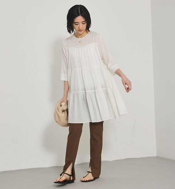 qualite「ティアードチュニック」|ワンピース|