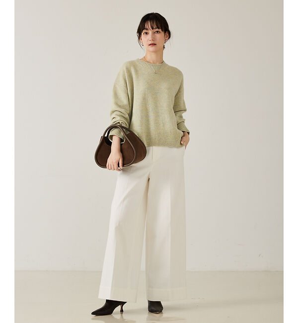 qualite「ハイウエストトラウザーデニム」|デニム|