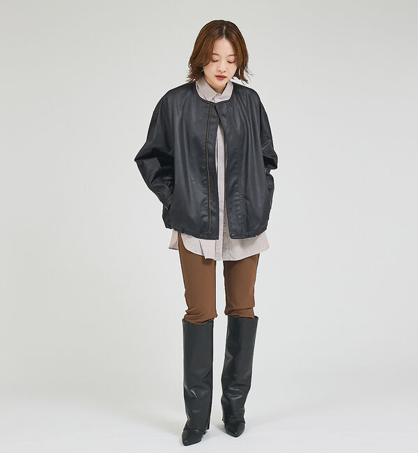 qualite「【REMME】カバーロングウェッジ/ロングブーツ」|ショートブーツ|