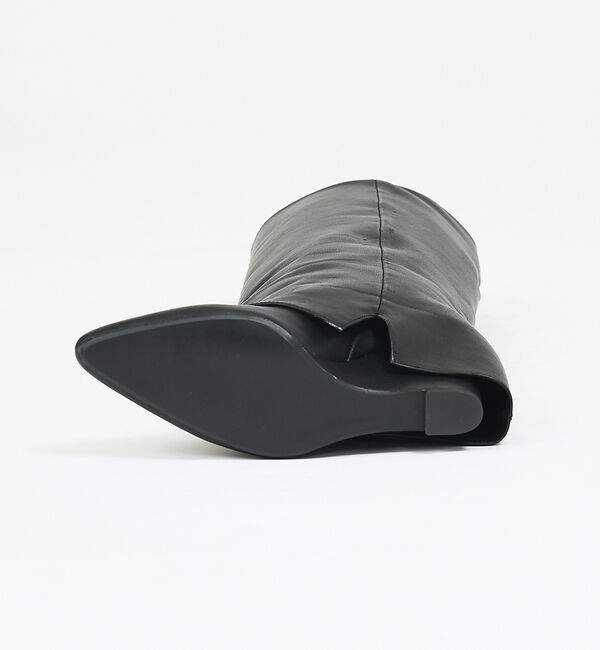 qualite「【REMME】カバーロングウェッジ/ロングブーツ」|ショートブーツ|