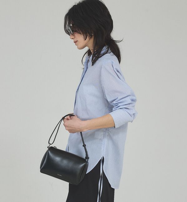 qualite「【シルエット調整可能】ウエストドロストシャツ」|シャツ・ブラウス|