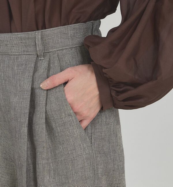 qualite「【大人のショートパンツ】ラメリネンショートパンツ/セットアップ対応」|その他|