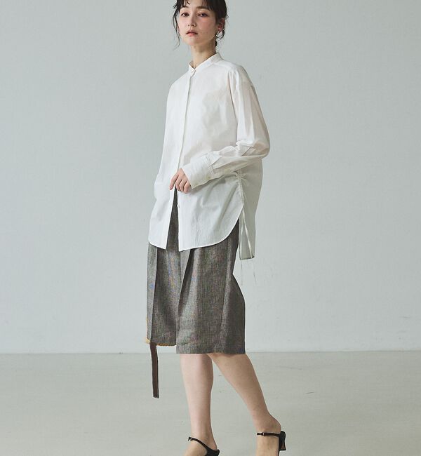 qualite「【大人のショートパンツ】ラメリネンショートパンツ/セットアップ対応」|その他|