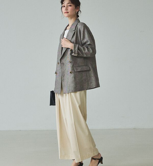 qualite「【セットアップ対応】ラメリネンジャケット」|その他|