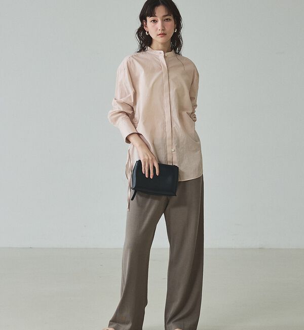 qualite「【接触冷感・セットアップ対応】レーヨンストレッチニットパンツ」|その他|