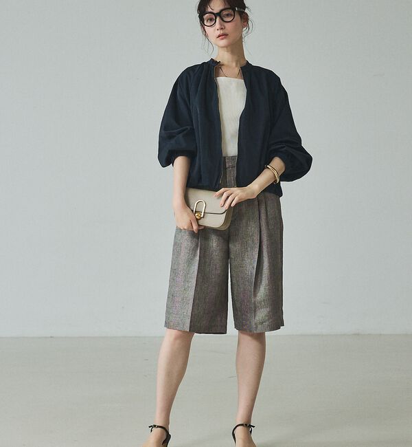 qualite「残りわずか！在庫あるのみ！【撥水ナイロン使用】ナイロンドレープブルゾン」|ブルゾン・スタジャン|