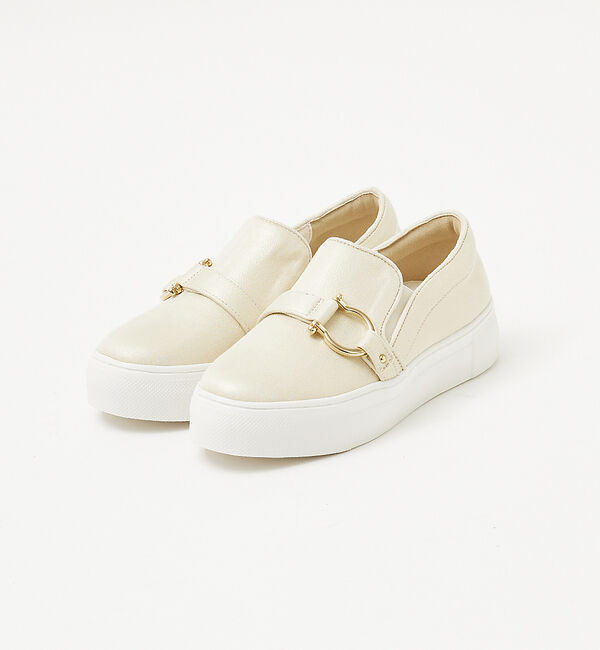 AU BANNISTER「【晴雨兼用 / 販売店舗限定】スリッポンスニーカー」|スニーカー|シャンパンゴールド