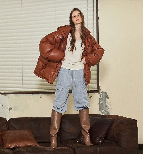 AU BANNISTER「【LAROUTE】ルーズロングブーツ」|ショートブーツ|