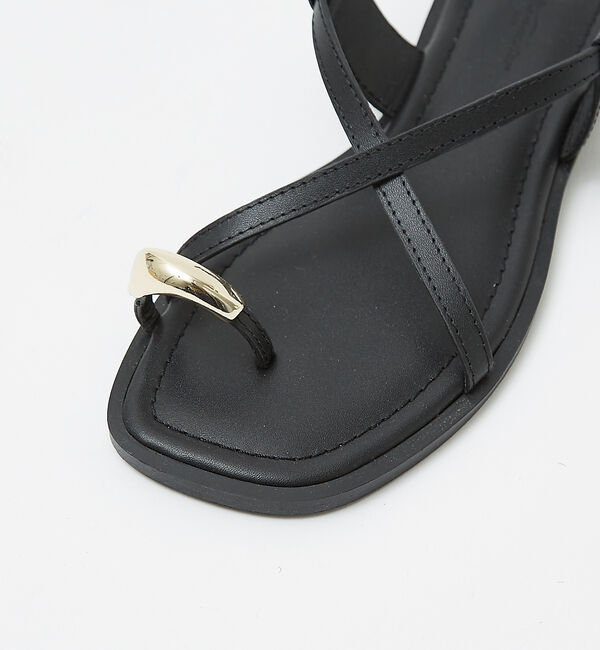 AU BANNISTER「【販売店舗限定】ニュアンスリング ストラップサンダル」|サンダル|