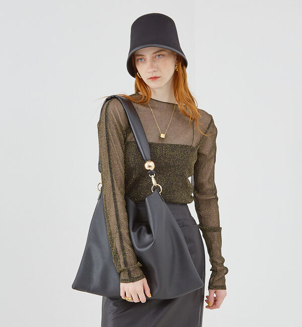 LOWELL things「Resin-T/アクリルHOBOショルダーバッグ 24AW」|トートバッグ|