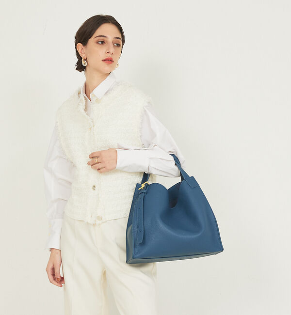 LOWELL things「【新色追加】Peak/メタルモチーフオープントート」|トートバッグ|ブルー