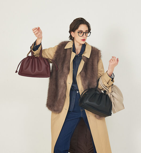 LOWELL things「【VERY掲載】Poche/ドローストリングトートミニ」|ショルダー・メッセンジャー|