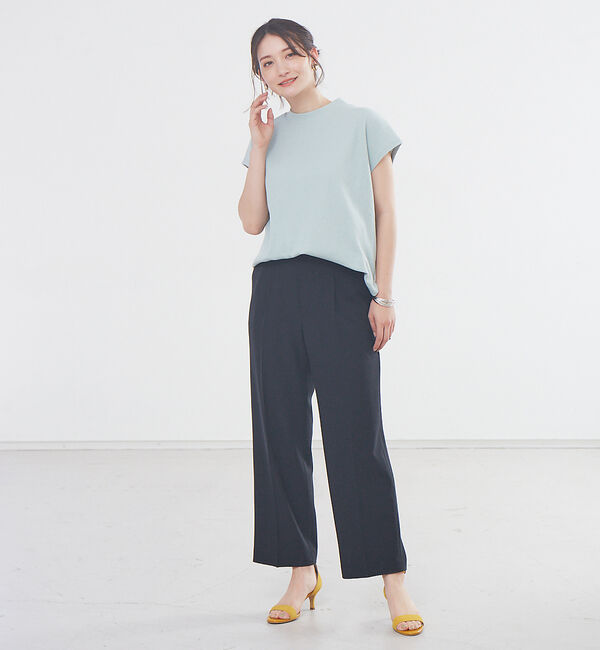 abahouse mavie「春夏素材【感嘆パンツ】リネン混セミワイドパンツ」|その他|