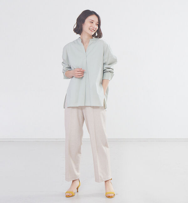 abahouse mavie「春夏素材【感嘆パンツ】リネン混セミワイドパンツ」|その他|