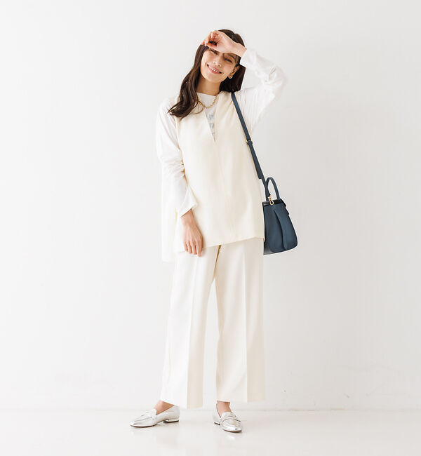 abahouse mavie「【セットアップ対応】ダブルクロスオーバーベスト」|ベスト・ジレ|