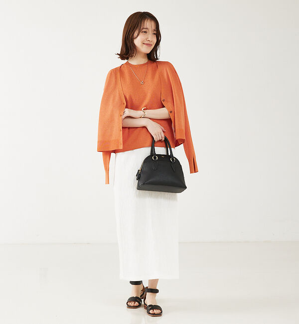 abahouse mavie「【アンサンブル対応】ウォッシャブルラメVネックカーディガン」|カーディガン|